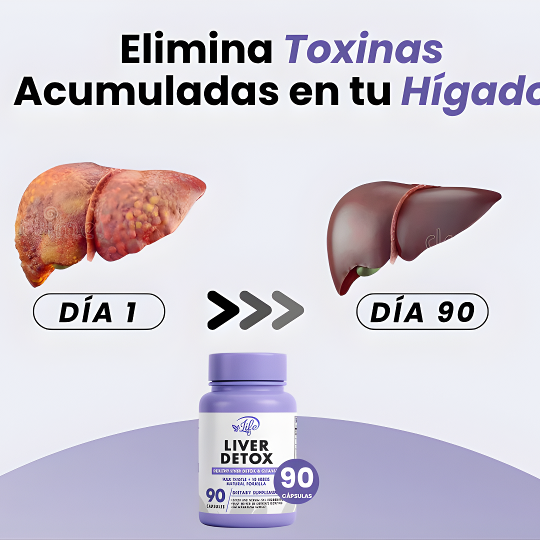 LIVER DETOX 90 CÁPSULAS (LIMPIADOR HEPÁTICO) – Apoyo hepático, equilibrio interno y bienestar digestivo
