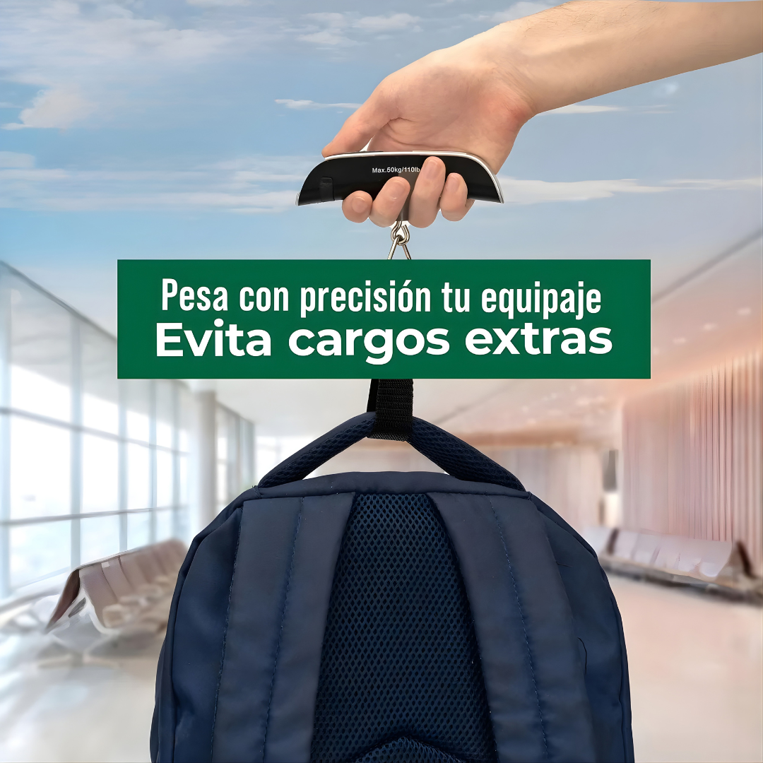 BÁSCULA PARA MALETA – Viaja sin sorpresas ni sobrepeso en tu maleta
