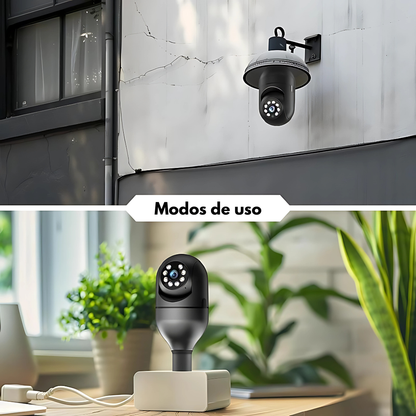CÁMARA BOMBILLO E27 SMART AV380 NEW MODEL – Vigilancia inteligente, detección de movimiento y control total desde tu celular