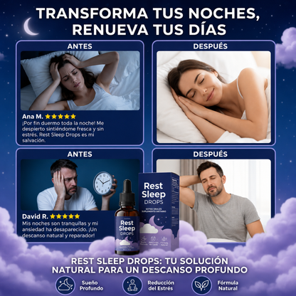 REST SLEEP DROPS — Gotas que convierten tus noches en descanso real