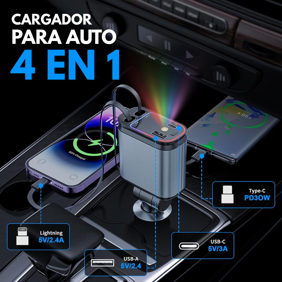 CARGADOR MULTINACIONAL  – Potencia, rapidez y orden en cada viaje