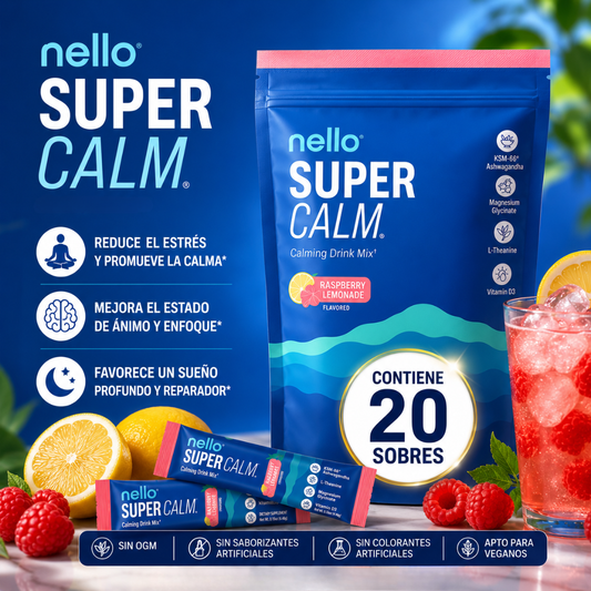 SUPER CALM NELO – Bebida en polvo con magnesio para relajarte y apoyar tu descanso diario