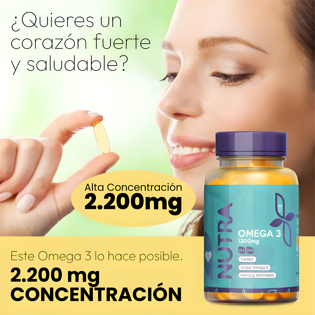 OMEGA 3 (Salud cardiovascular) – Apoyo integral para tu corazón, mente y bienestar diario