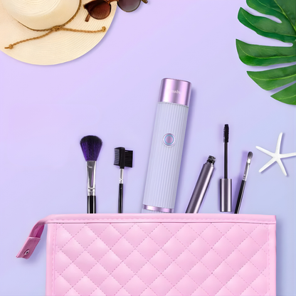 DEPILADORA RECARGABLE 2 EN 1 ROSA CON MORADA – Piel suave, depilación práctica y cuidado sin irritación
