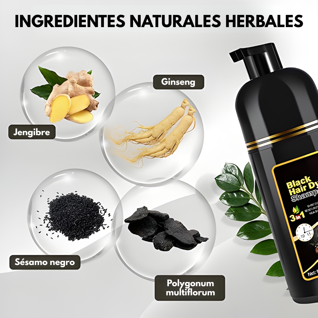 SHAMPOO ANTI CANAS – Color natural, cobertura progresiva y cabello revitalizado desde la raíz