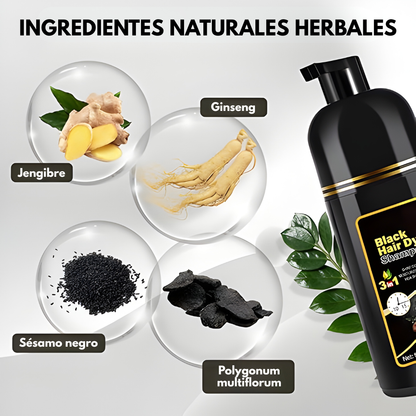 SHAMPOO ANTI CANAS – Color natural, cobertura progresiva y cabello revitalizado desde la raíz