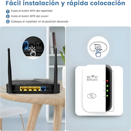 REPETIDOR WIFI ALTA CALIDAD – Maximiza tu señal fácil y rápido