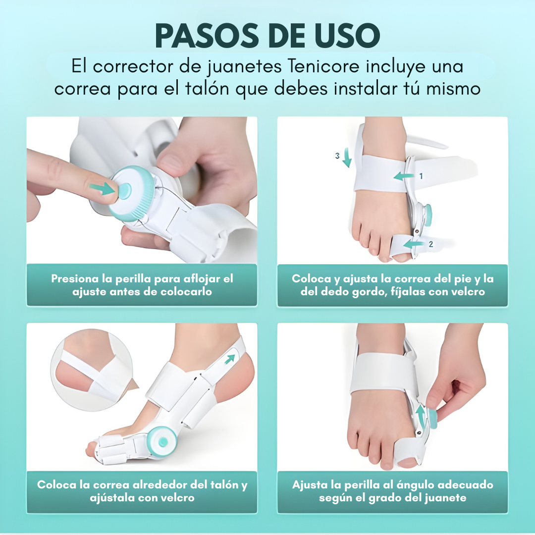 CORRECTOR DE JUANETES – Alivio progresivo, alineación natural y mayor comodidad al caminar