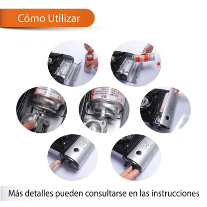 COCINA PLANTILLA DE GAS - Tu cocina completa en cualquier aventura al aire libre