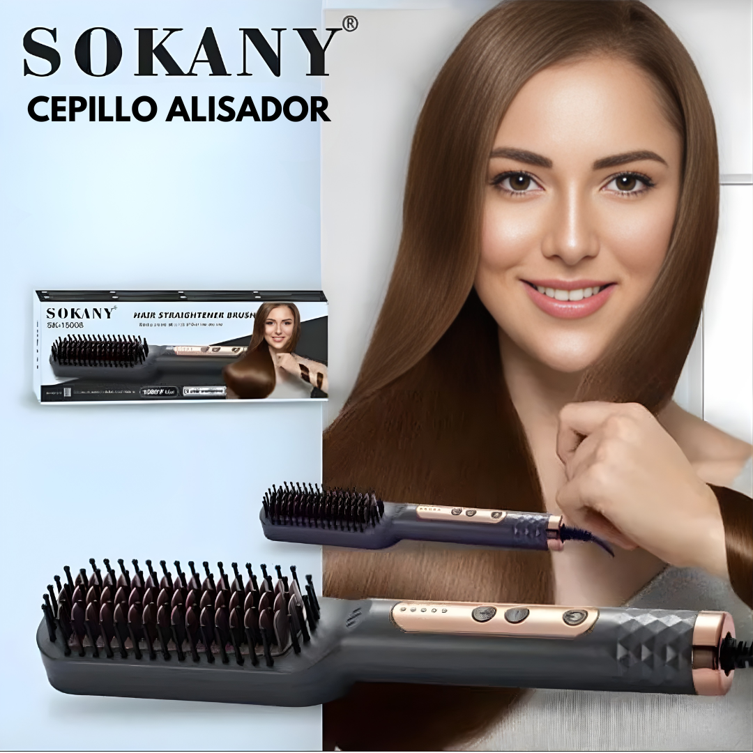 CEPILLO ALISADOR – Alisado rápido, control del frizz y acabado suave en minutos