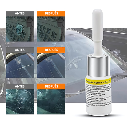 KIT REPARADOR DE VIDRIO — Resultados profesionales en minutos sin salir de casa
