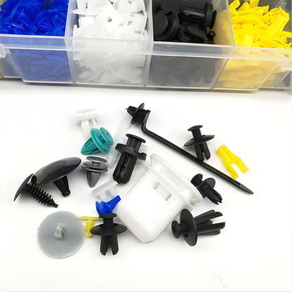 MEGA KIT DE GRAPAS AUTOMOTRICES – Clips y remaches de plástico para reparar y armar tu carro sin ir al taller