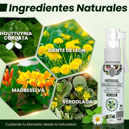 SPRAY HERBAL PARA HEMORROIDES ALIVIO NATURAL – Alivio íntimo localizad
