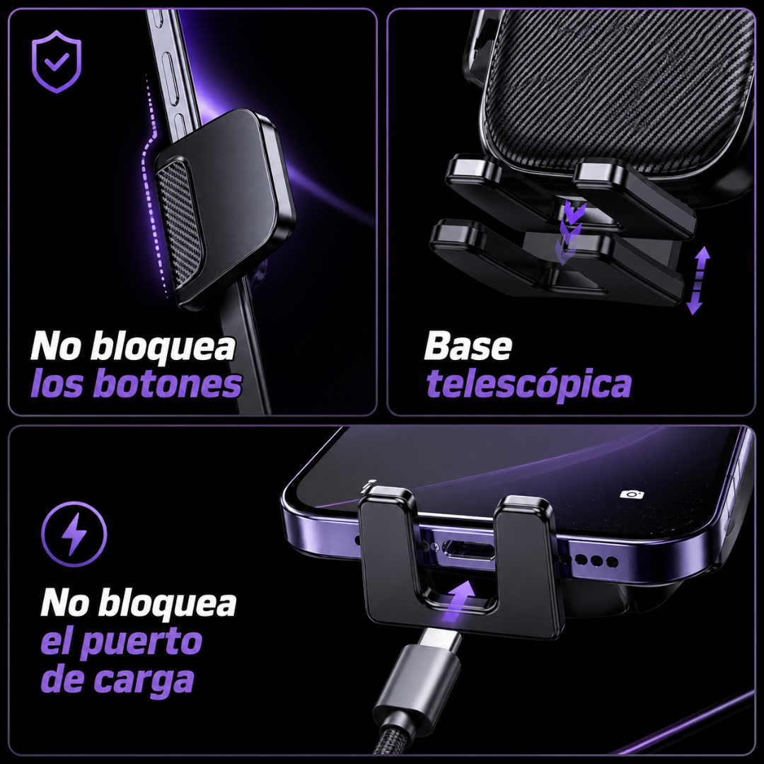 HOLDER CARRO WA-S54 WK DESING – Conduce con el celular visible, seguro y siempre a mano