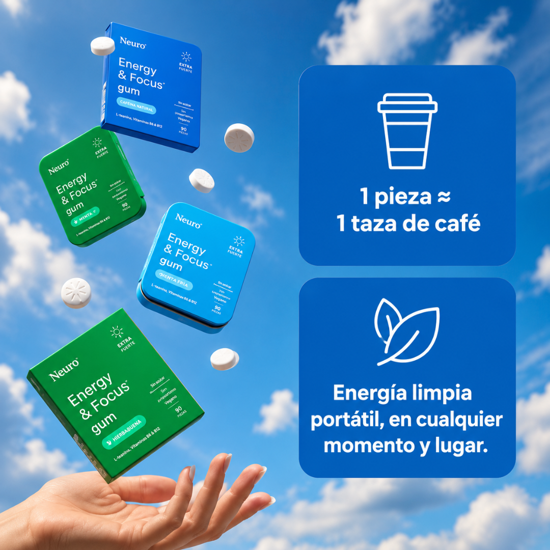NEURO ENERGY GUM – Energía y concentración diaria