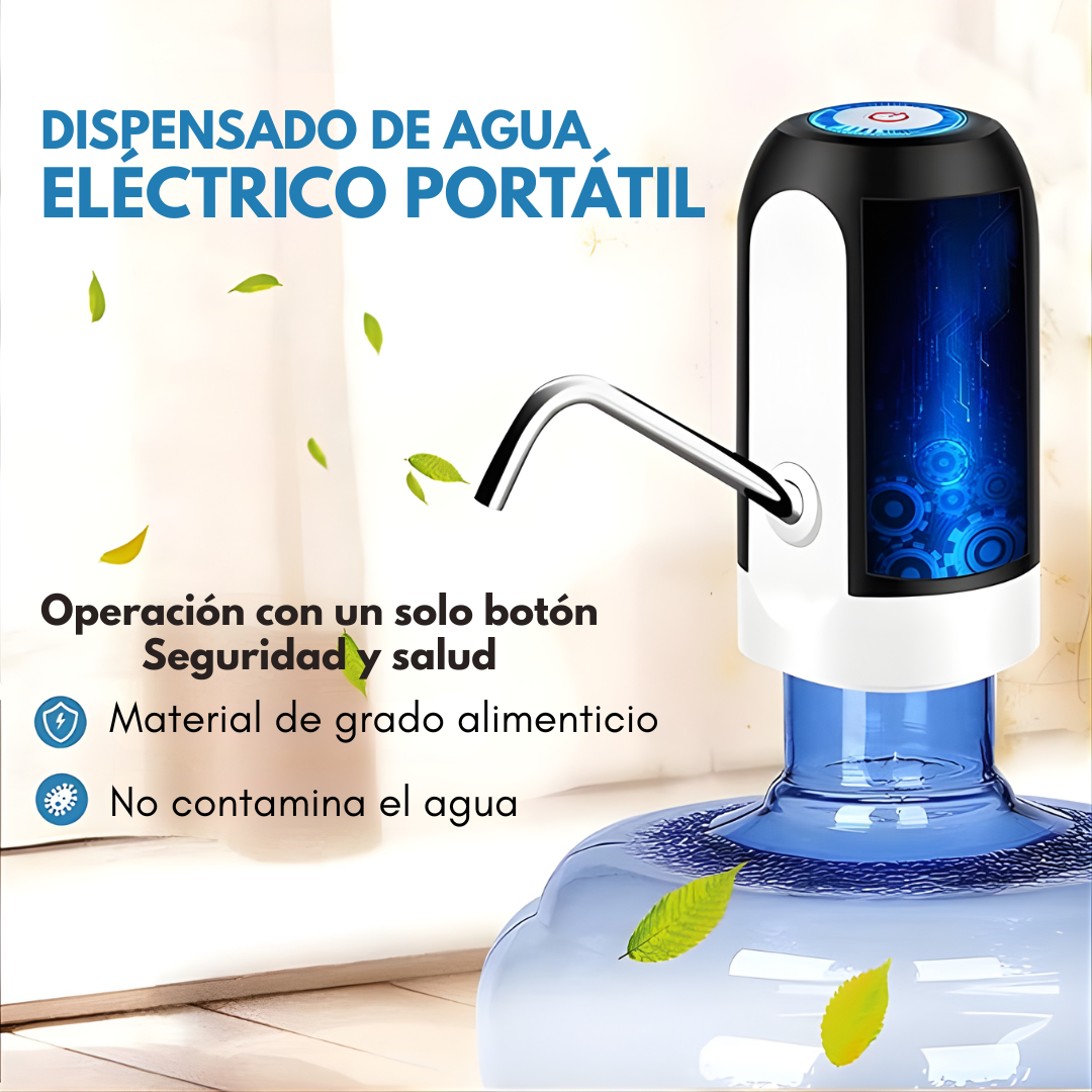 DISPENSADOR DE AGUA ELÉCTRICO PORTÁTIL – Agua al instante, sin esfuerzo y con total comodidad