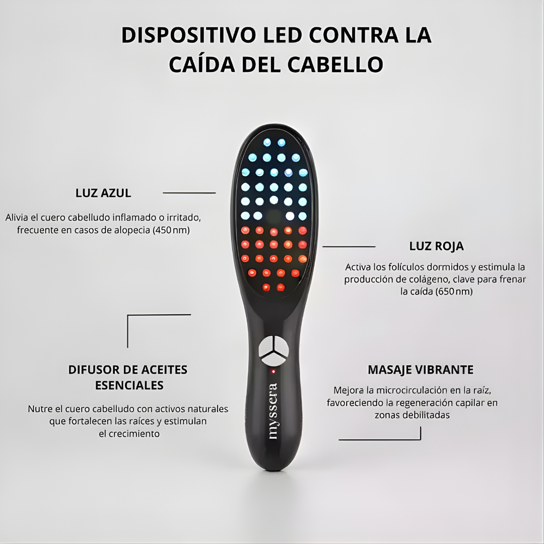 CEPILLO LED MASAJEADOR DEL CUERO CABELLUDO – Estimulación profunda, cuidado diario y bienestar capilar desde la raíz