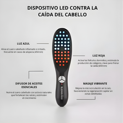 CEPILLO LED MASAJEADOR DEL CUERO CABELLUDO – Estimulación profunda, cuidado diario y bienestar capilar desde la raíz
