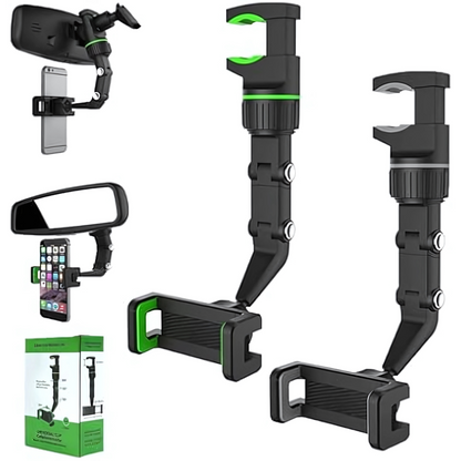 SOPORTE PARA RETROVISOR DE AUTO – Tu celular siempre visible y al alcance