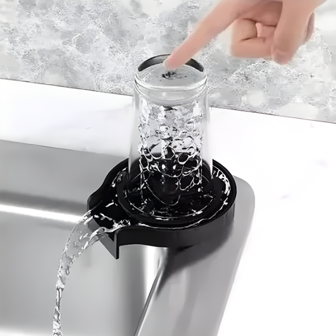 LIMPIADOR AUTOMÁTICO DE VASOS – Limpieza profunda en segundos sin esfuerzo ni desperdicio de agua