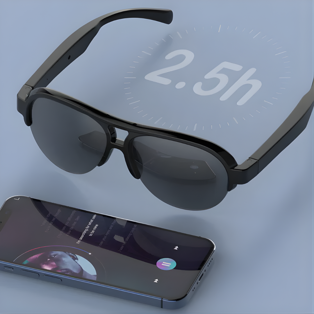 GAFAS INTELIGENTES CON BLUETOOTH – Música manos libres, llamadas integradas y estilo tecnológico