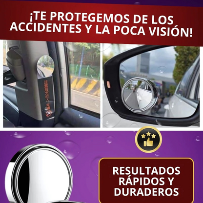 Par de Espejos de Punto Ciego – Visión total, conducción segura