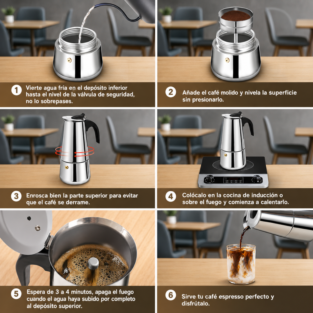 CAFETERA ESPRESSO – Café intenso, aromático y fácil de preparar en casa