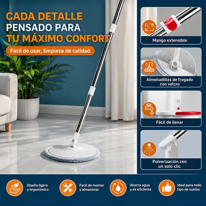 TRAPEADOR PLEGABLE – Limpieza fácil y rápida