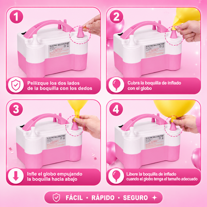 INFLADOR ELÉCTRICO PARA GLOBOS – Decora más rápido