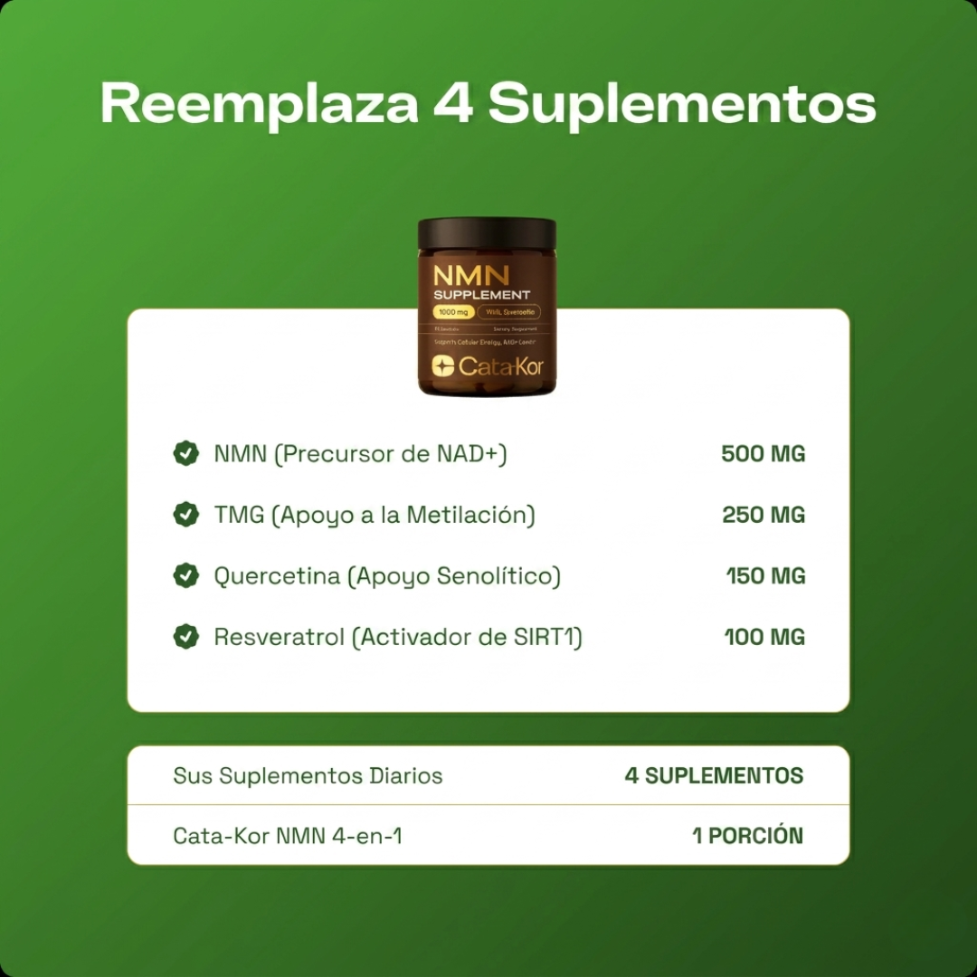 CATA-KOR NMN SUPPLEMENT — Reactiva tu energía celular y frena el envejecimiento desde adentro