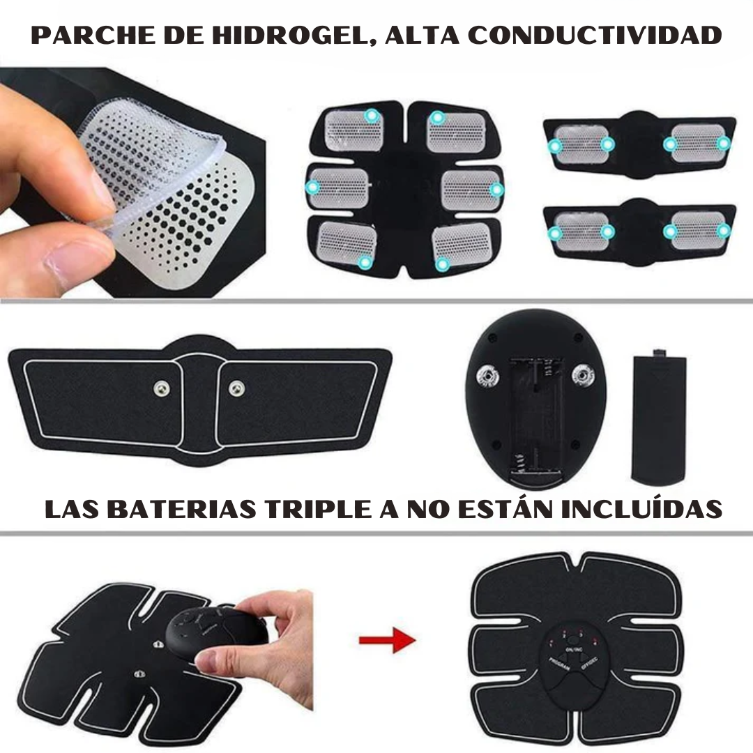 ELECTRO ESTIMULADOR MUSCULAR - Define tu abdomen sin largas rutinas de gimnasio.
