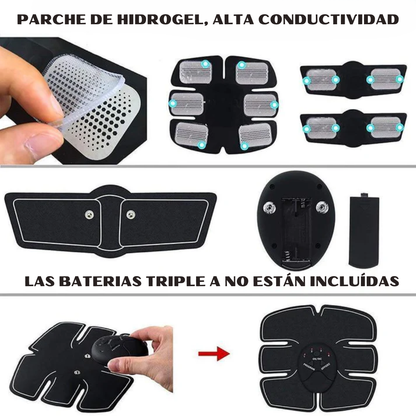 ELECTRO ESTIMULADOR MUSCULAR - Define tu abdomen sin largas rutinas de gimnasio.