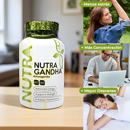 NUTRA (ASHWAGANDHA) X 60 CÁPSULAS – Equilibrio natural, apoyo al estrés y bienestar integral diario
