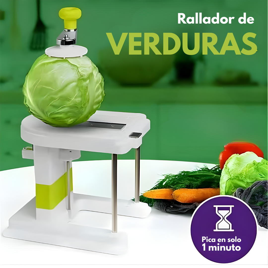 RALLADOR DE VERDURAS – Corta, rebana y prepara con precisión profesional