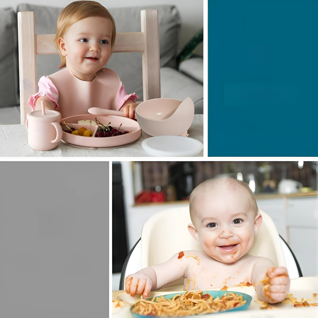 SET DE ALIMENTACIÓN PARA BEBÉ DE SILICONA – Comodidad y seguridad en cada comida