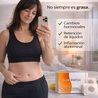 SLIM PATCH (PARCHE PARA PERDER PESO) 10Unds – Apoya tu proceso de pérdida de peso y reducción abdominal de forma natural mientras haces tu vida normal