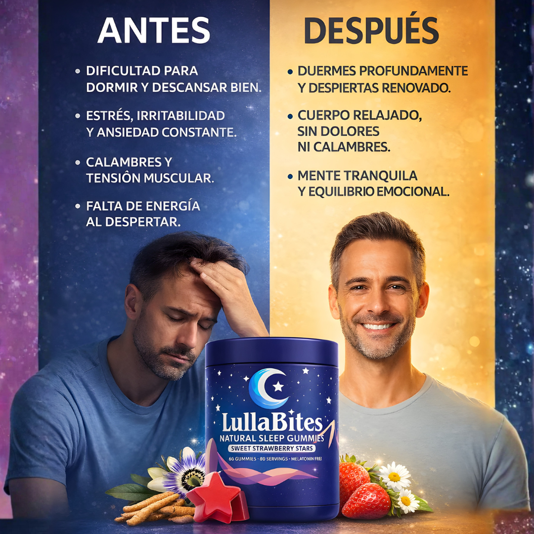 LULLABITES — Gomitas para dormir mejor y despertar descansado