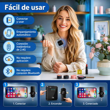 MICRÓFONO F11 INALÁMBRICO – Audio claro sin ruido