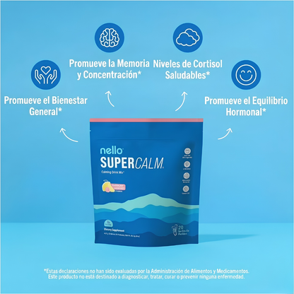 SUPER CALM NELO – Bebida en polvo con magnesio para relajarte y apoyar tu descanso diario