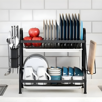 ESCURRIDOR DE PLATOS 2 NIVELES – Más orden, secado eficiente y cocina siempre organizada