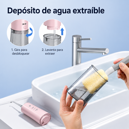 IRRIGADOR BUCAL — Llega donde el cepillo nunca llega y deja la boca con una limpieza que el hilo dental no da