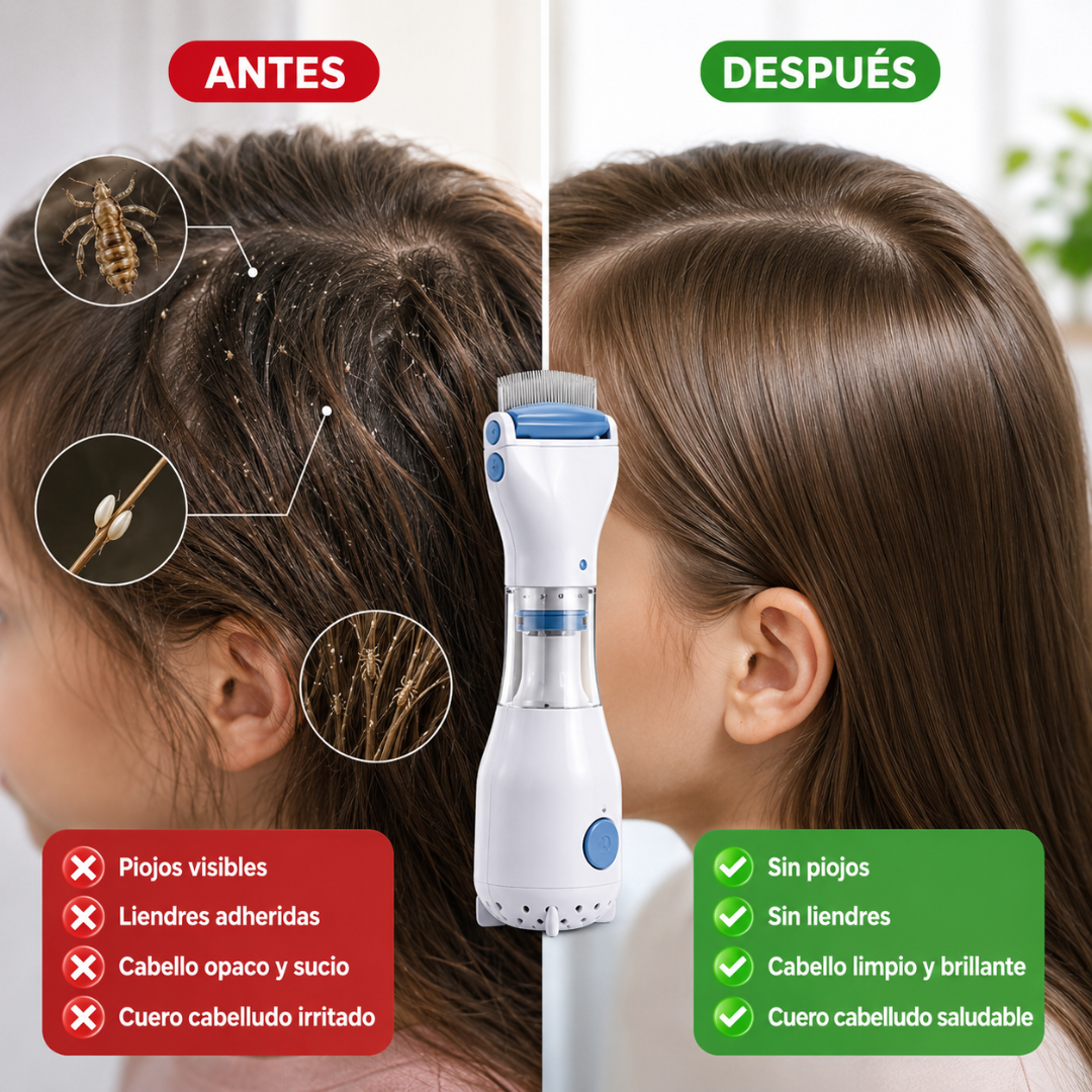 ASPIRADOR DE PIOJOS – Eliminación segura, sin químicos y cuidado delicado para los más pequeños