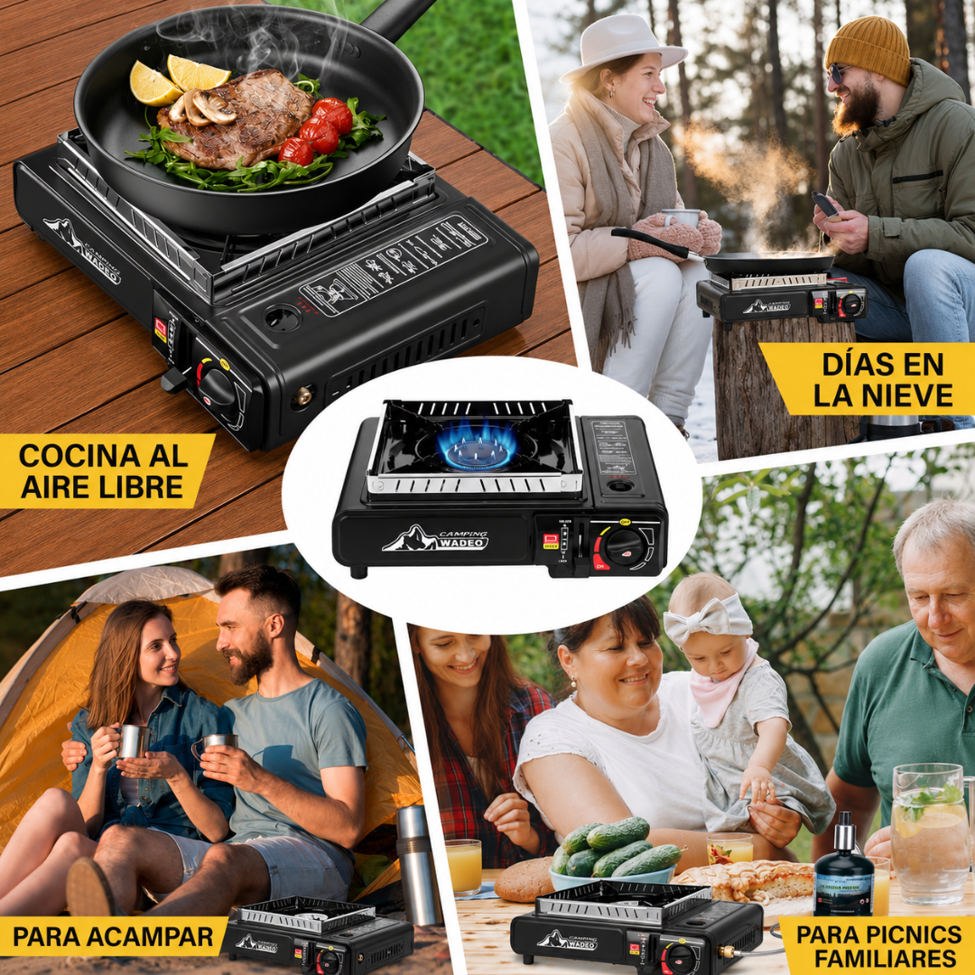 COCINA PORTÁTIL DE GAS – Cocina fácil en campamento