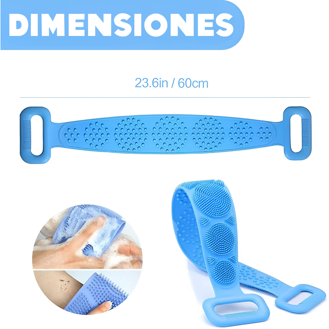Cepillo de Silicona – Limpieza profunda y masaje en cada ducha