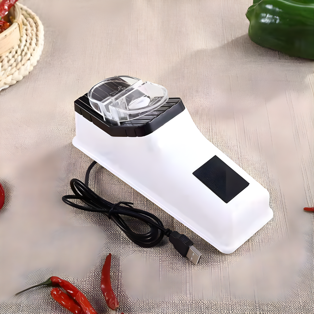 AFILADOR DE CUCHILLOS ELÉCTRICO USB – Corte preciso, filo perfecto y cocina sin esfuerzo