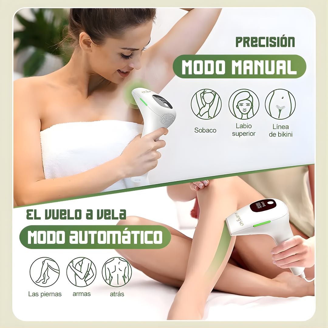 DEPILADORA LASER IPL (LUZ PULSADA INTENSA) – Piel suave y sin vello desde casa, sin dolor ni salones