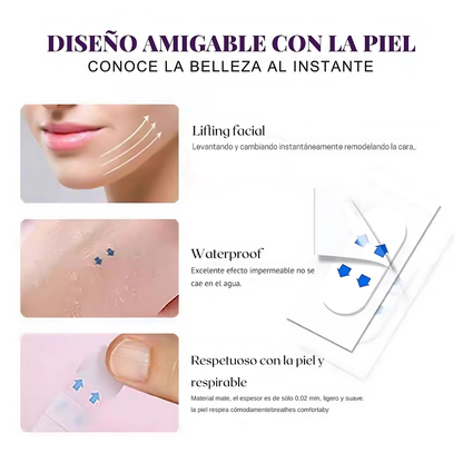 CINTA LIFTING IINVISIBLE | REJUVENECE TU ROSTRO – Efecto lifting instantáneo sin cirugía ni dolor
