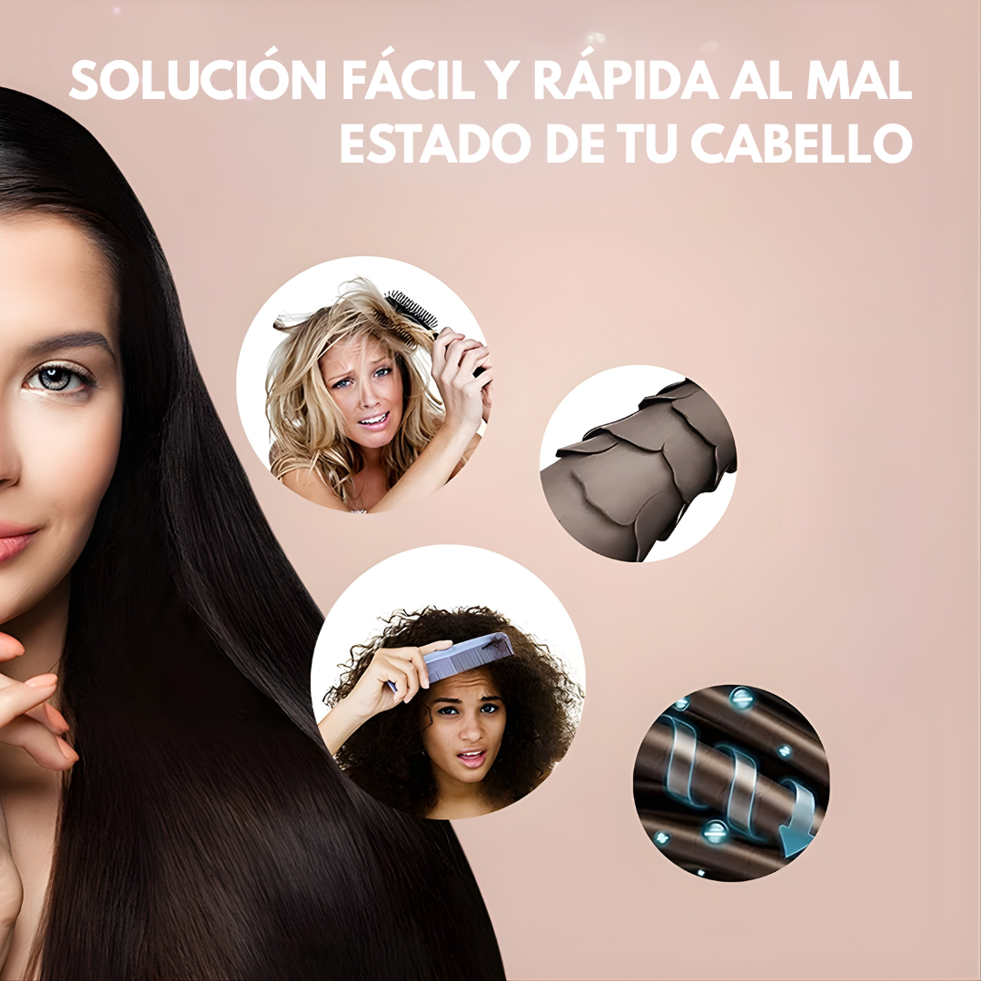 CEPILLO ALISADOR – Alisado rápido, control del frizz y acabado suave en minutos
