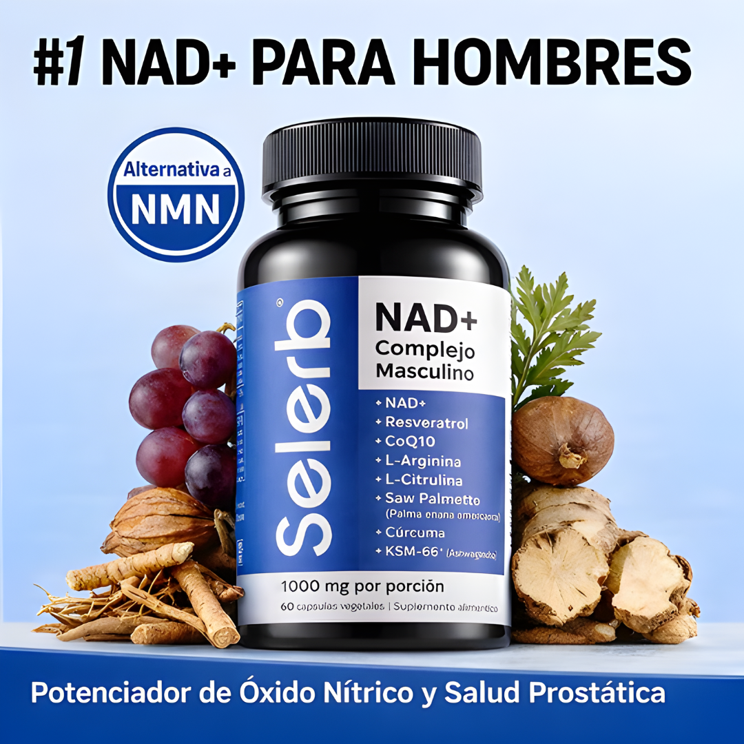 SELER B NAD+ — La energía, vitalidad y rendimiento que el hombre de 35 en adelante empieza a notar que le falta