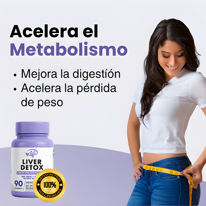 LIVER DETOX 90 CÁPSULAS (LIMPIADOR HEPÁTICO) – Apoyo hepático, equilibrio interno y bienestar digestivo